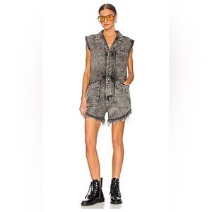 GREAT CONDITION ONE TEASPOON PALISADES OVERALLS, SIZE XXL, WASHED BLACK